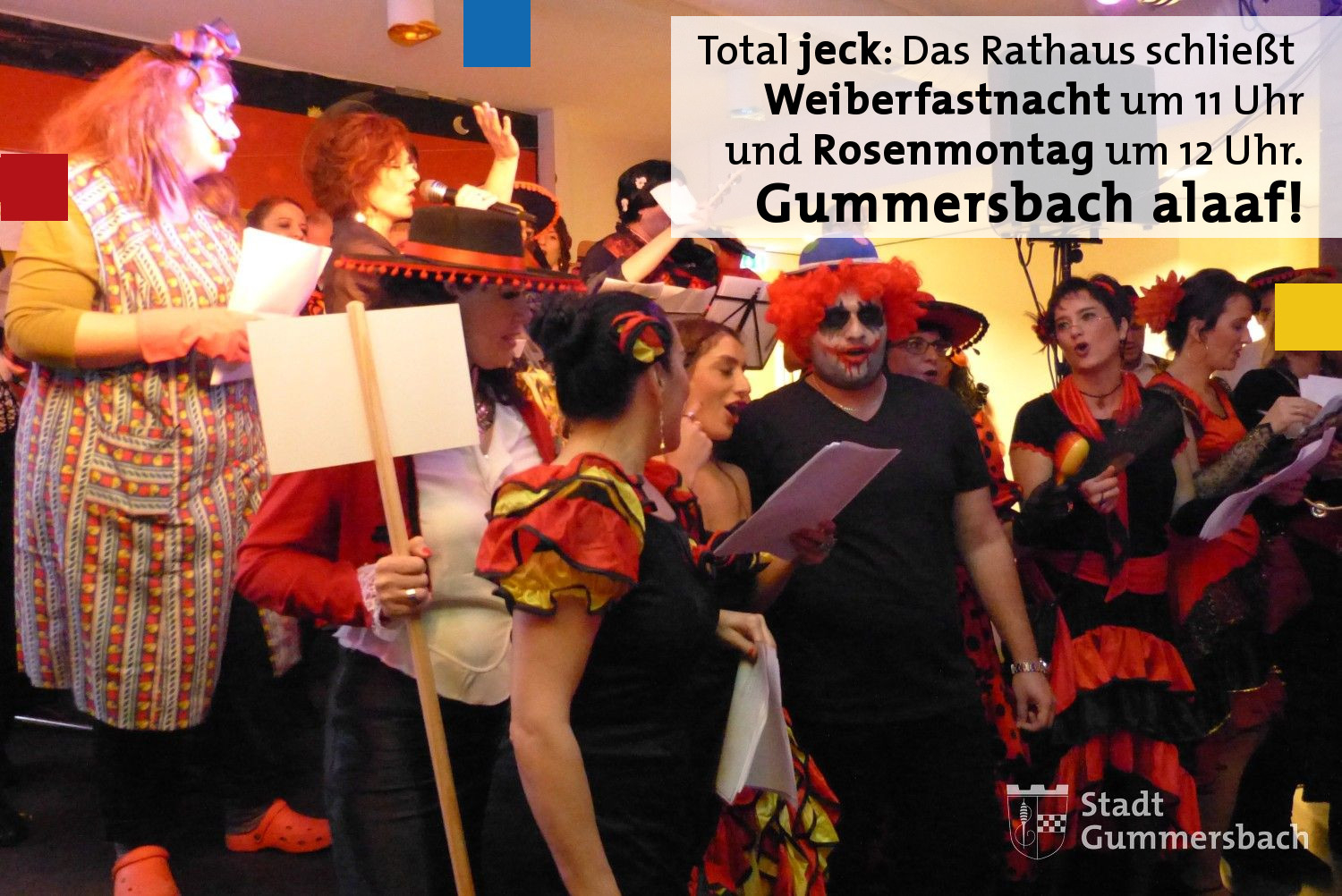 Öffnungszeiten des Rathauses an Karneval Öffnungszeiten des Rathauses an Karneval