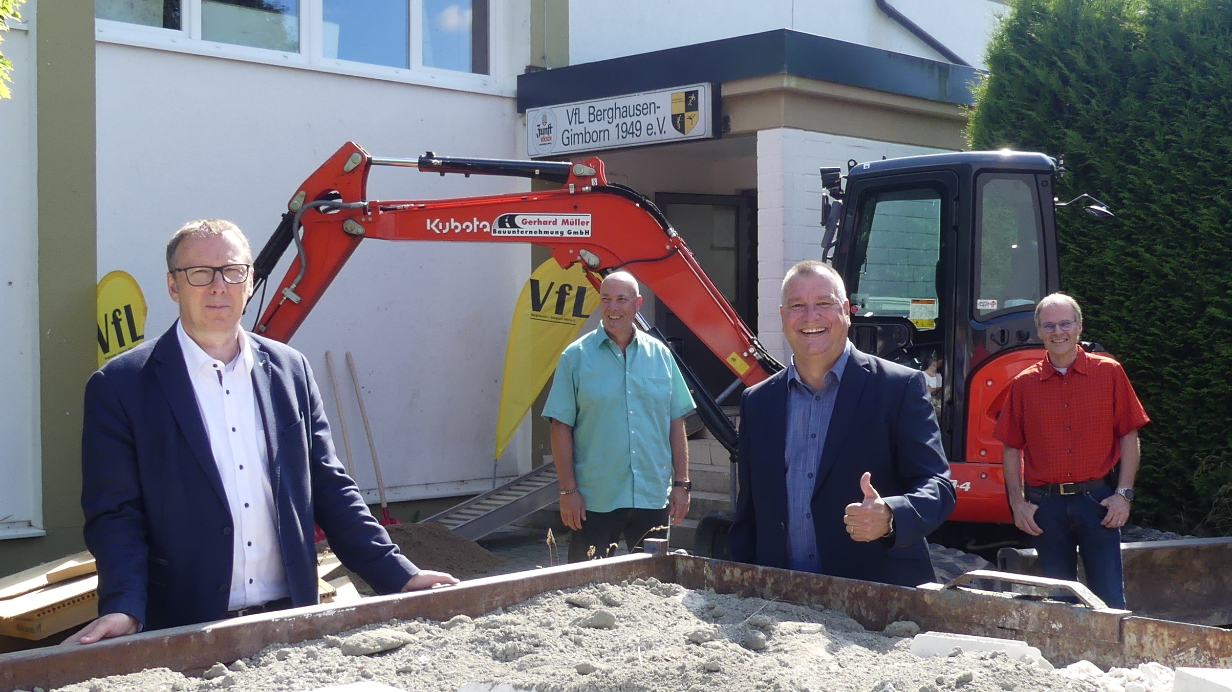 Fotos: Stadt Gummersbach, v. l.: Jürgen Hefner, Norbert Luhnau, Jörg Jansen, Ulrich Gärtner