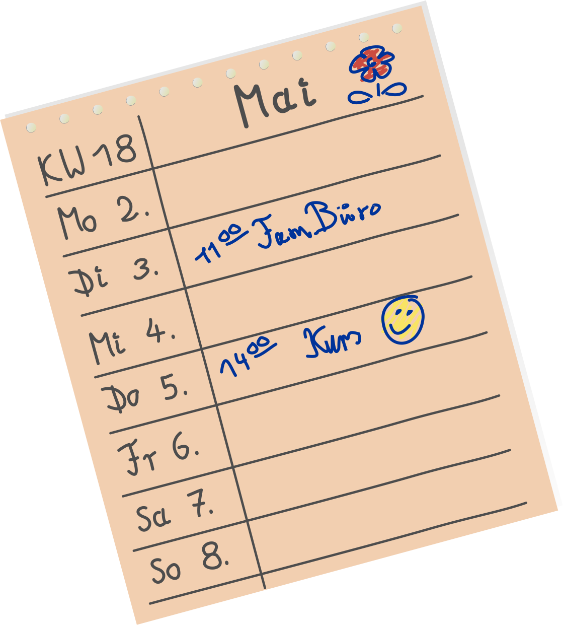 Kalenderblatt Mai