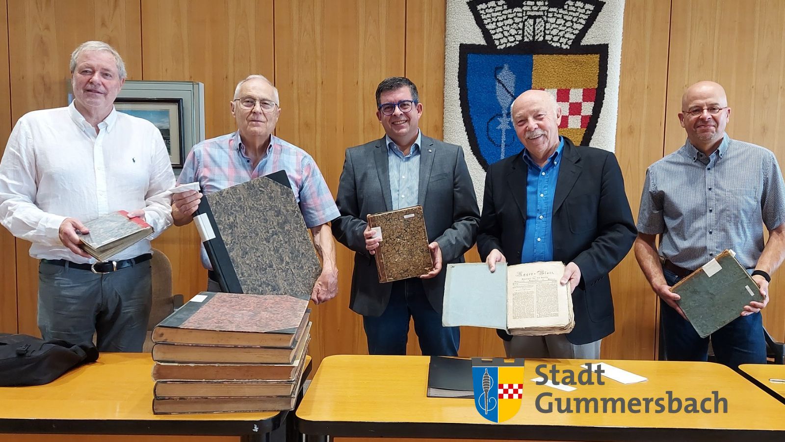 Urban Wrona, Erich Viebahn, Frank Helmenstein, Jürgen Woelke, Manfred Huppertz (v. l.)